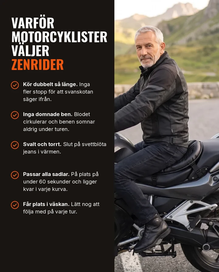 Varför motorcyklister väljer ZenRider